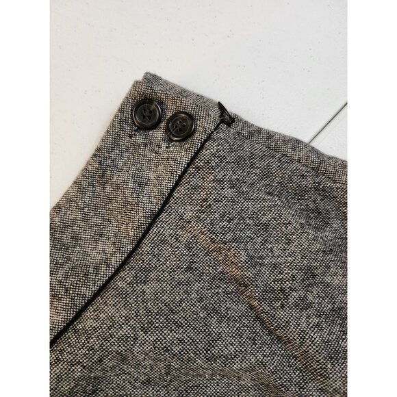 Rafaella Petites Womens 8P Gray Black Wool Blend Classic Straight Career Skirt - Picture 2 of 5